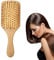 Brosse à cheveux en bambou - Brosse de massage en bois antistatique - Brosse à cheveux démêlante respectueuse de l'environnement - En bambou naturel - Brosse à cheveux démêlante pour femmes, enfants,
