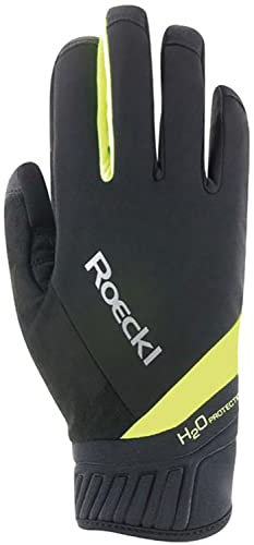 Roeckl Ranten Winter Fahrrad Handschuhe lang schwarz/gelb 2023: Größe: 7