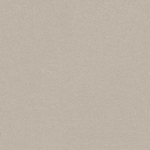A.S. Création Natural Living 386662 Non-Woven Wallpaper Fabric Look Brown Sustainable 10.05 x 0.53 m Made in Germany