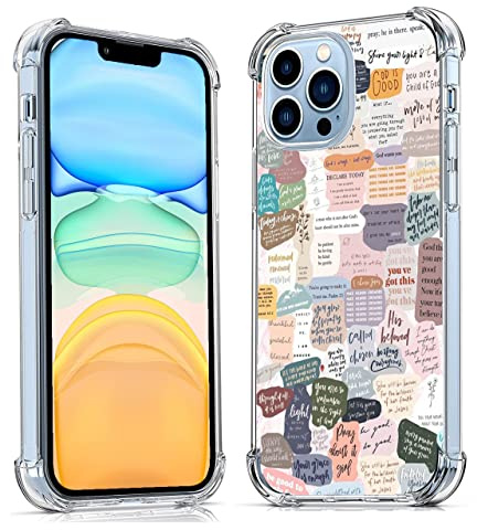 Vesidurt Bible Verses for iPhone 11 Pro Case,Christian Jesus Quotes Collage,Trendy Soft TPU Protective Case Compatible with iPhone 11 Pro