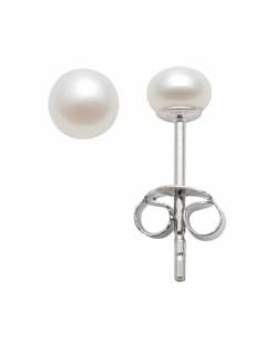 Adelia´s 925 Silber Ohrringe/Ohrstecker mit Süßwasser Zuchtperle