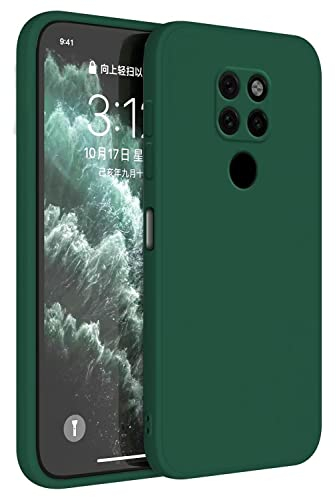 Topme Funda para Huawei Mate20 (6.53 Inches) Carcasa Caja Case Estuche, Funda Protectora de Piel de Silicona TPU - Verde Oscuro