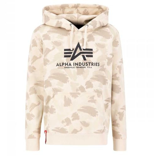 ALPHA INDUSTRIES Basic Hoody Camo Kapuzensweat für Herren Sand Camo