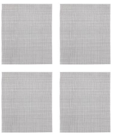 Lot de 4 treillis en acier inoxydable, plaques de clôture métallique, protection contre les rats, moustiquaires, grille de ventilation, convient pour le jardin, la cuisine (30 x 21 cm)