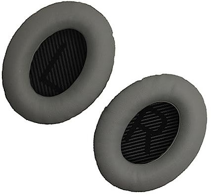 IOIUSKKU Ohrpolster Kissen Noise Cancelling Gaming Gehörschutz Ohrenschützer Gamer Ersatzteile Ersatz für Bose QC35 Kopfhörer, Grau+Schwarz