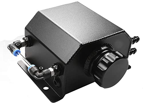 Fowecry Pichet de débordement carré universel de 1 l - Pour réservoir d' - Accessoire de voiture - Noir