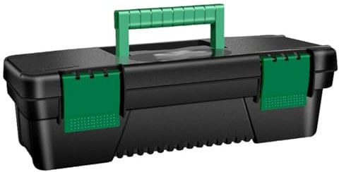16-inch Toolbox, Heavy Duty Plastic Toolbox Portable Tool Box Toolbox Organiser for Carpentry and Electrical Repairs