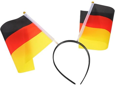 Gogogmee Stirnband für Europapokal-Fans Stirnbänder mit Länderflaggen Haarband mit Deutschland-Flagge Deutschland-Fanartikel Deutsche Fußball Fanartikel Maskerade-Kopfschmuck Partygeschenk