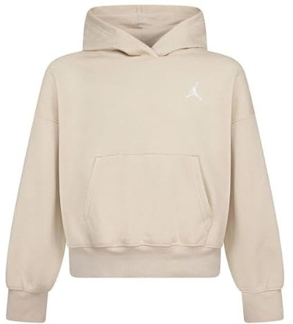 Nike Jordan Felpa da Ragazza con Cappuccio Brooklyn Essentials Beige Taglia S (128-137 CM) Codice 45D292-XAE