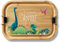 LOOXIS Personalisierte Edelstahl Lunchbox mit Holzdeckel für Kinder mit Namen & Motiv bedruckt – 800ml, inkl. Abtrennung, Auslaufsicher, Bento-Box – Geschenkidee Jungen, Mädchen, Einschulung – Dino