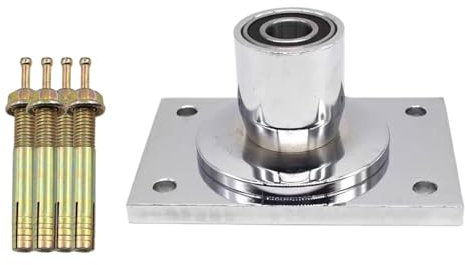 Perfeclan Feste Platte für Pole Dance zu Hause, Deckenhalterung für Zubehör für Pole Dance-Stangen, rechteckige obere Platte für Pole Dance-Stangen