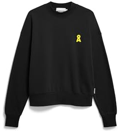 ARMEDANGELS Damen Sweatshirt aus Bio-Baumwolle Iconic Å ALIZAA Oversized Fit Black XXL
