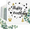 Nexum 80 Stk Servietten Geburtstag Happy Birthday Servietten 33x33cm 2-Schicht Servietten Eukalyptus Papierserviette für Frauen Männer