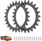 Anti Rutsch Spikes für Worx Landroid S/M Mähroboter Traktionsverbesserung für Rasenmäher Roboter mit 14 Schrauben, 205mm Spike für S300, S450i, M500, M700, M800i, M1000