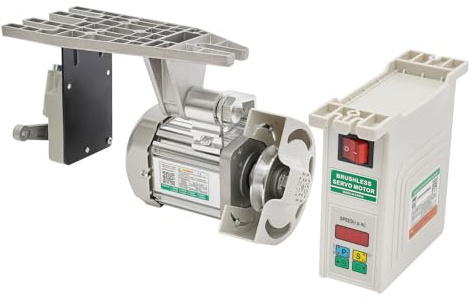 BAOCHADA Nähmaschinenmotor 750W 220V Industrieller Nähmaschinenmotor 500-3500rpm Servomotor Nähmaschine Industrienähmaschinen Motor für Nähmaschinen und Mechanische Geräte Geeignet(EU-Stecker)