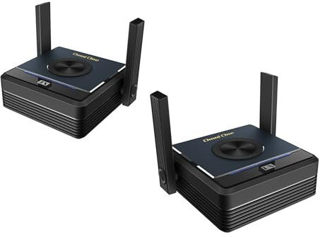 EZCast Omni One Trasmettitore e ricevitore HDMI wireless, Extender HDMI 4K, Plug & Play, nessun WiFi richiesto, fino a 800 m di distanza, bassa latenza per fotocamere, proiettori, TV e sale conferenze