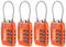 SharkByte TSA Kofferschloss – 4er-Pack, TSA-konform & flexibel einsetzbar