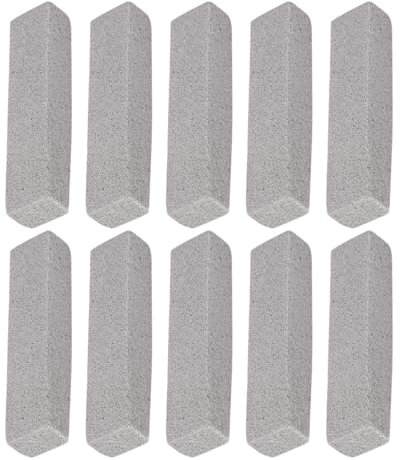 Pumice Stone Cleaning Stick, Scouring Stick, Calcium Buildup, 10 Pieces, Non-Scratch Heavy-Duty Design, Ergonomic Shape, Ideal for Hard Water Rings, Rust, Grout
