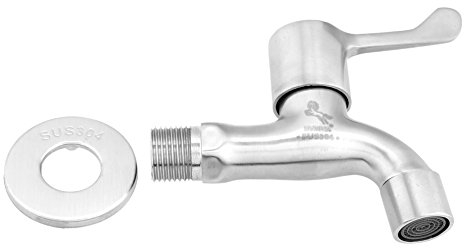 Grifo de Agua Dispensador de Agua Grifo Acero Inoxidable Montaje En Pared Lavadora Grifo Para Jardín Lavabo de Baño Fregadero de La Cocina
