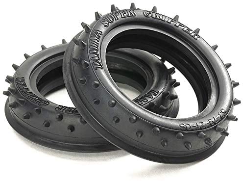 TAMIYA 2WD Buggy-Reifen Rib-Spike 60/20 vorne | 2 Stück | RC Auto Zubehör 1:10#54896