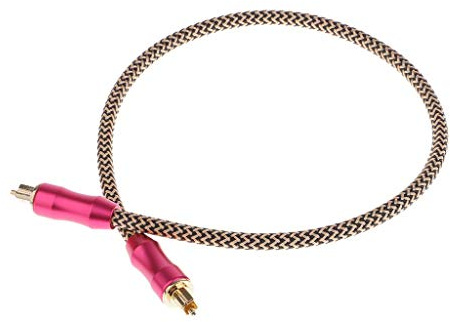 Tubayia Toslink Optical Digital Audio Cable Audio Cable Digital Cable for Computer Game Console (0.5 Metres)