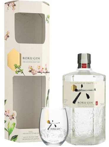 Roku Gin Geschenkbox incl.Glas