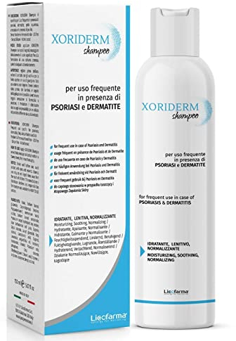 Xoriderm Shampoo, mild, wirksam bei Psoriasis und Dermatitis der Kopfhaut sowie bei Juckreiz und Rötung der Kopfhaut