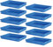 BRB 10 Euroboxen mit 2 Griffleisten, LxBxH 600 x 400 x 75 mm, 13 Liter, blau