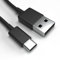Justcom USB-C Ladekabel für Motorola Moto Edge 20 Lite Schwarz 2 m Handy Schnellladekabel Datenkabel
