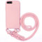 GoodcAcy Funda con Cuerda para iPhone 6 Plus/iPhone 6S Plus,Carcasa Suave Silicona PC con Correa Colgante Ajustable Collar Correa de Cuello Cadena Cordón para iPhone 6 Plus/iPhone 6S Plus,Oro Rosa