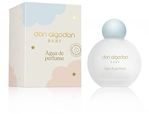 Don Algodon Baby Eau de Parfum Baumwolle Eau de Parfum geeignet für Neugeborene, 93% natürlich, vegan, mit feuchtigkeitsspendenden Wirkstoffen, 1 Stück, 100 ml