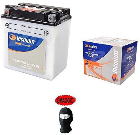 Compatible avec Yamaha 125 XV Virago 1998 Batterie YB10L-A2 12 V 11.0 AH Batteries 11 AMPÈRES 12 Volts PRÊT pour Usage SPÉCIFIQUE Moto Scooter 135X90X145MM