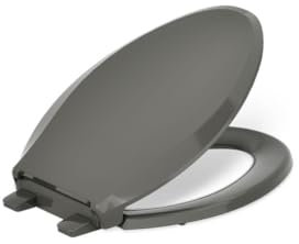 Kohler 4636-RL-58 Cachet READYLATCH Quiet Close Elongated Toilet SEAT, Grey, Thunder Gray