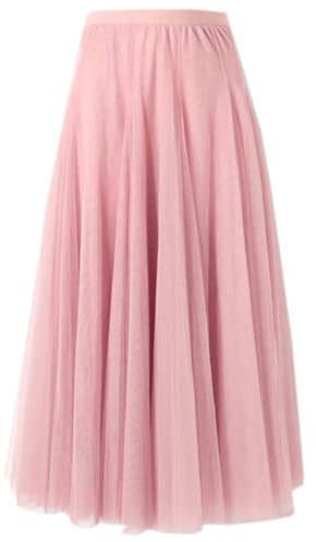 SANGTREE Jupe tutu en tulle pour femme - Taille XS à US 2XL, rose clair, Taille L