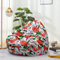 FANSU 3D Hund Sitzsack Waschbar Sitzsack Ohne Füllung Sitzsäcke für Kinder Erwachsene Sitzsack Outdoor Indoor Stofftier Aufbewahrung mit Reißverschlus (70x80cm,Rose)
