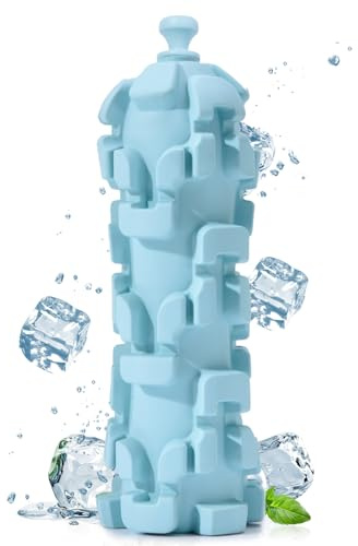 M.C.works Ice Lolly Dog Toys for Aggressive Chewer, Tough Chew Toys for Medium Large Dogs, Water&Milk Freezable Rubber Dog Toy, Treat Dispensing Toys, Nearly Indestructible