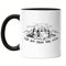Hey!Print Ich bin dann mal weg Tasse Schwarz Camping Zelten Wohnwagen Naturliebhaber Wildcamping Geschenk