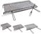 Graticola per Barbecue griglia Acciaio Inox (GRATICOLA Acciaio Inox AISI 430, INGOMBRO Totale Max CM 83X50)