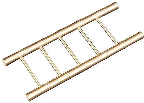 DOITOOL Titel Kleine Dekorative Leiter Aus Messing Elegante Tischdekoration Für Wohnzimmer Büro Und Garten Als Zur Einweihung Für Besondere Anlässe