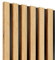 Lameo HDF Akustikpaneele 275x30x2cm - Akustische Wandpaneele - Lamela Wall - Schallschutzwand - 3D Wandpaneele - Akustische Wandpaneele - Akustik - Holzpaneele (Eiche Natur)