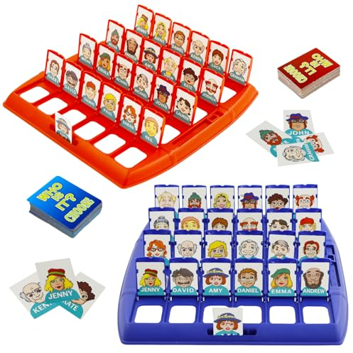 Wer ist es Lustiges Ratespiel Brettspiel,Wer Ist es Spiel,Family Erraten Spiele,Wer Bin Ich Spiel,Who Whats Their Name,Brettspiel für Familien Eltern Kinder Party,Englische Version