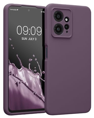 kwmobile Handyhülle kompatibel mit Xiaomi Redmi Note 12 (4G) Hülle - gummierte Handy Case aus Silikon in Helle Iris