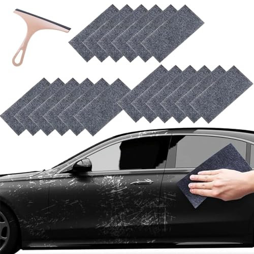 Gienslru Nano Sparkle Tuch Auto Kratzer Original, Nano Magic Tuch Car Scratch Remover für Reparatur von leichten Kratzfarben, Lackpflege (18PCS)
