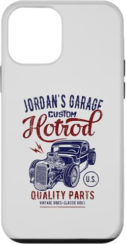 Hülle für iPhone 12 mini Jordan's Hotrod Garage Oldtimer im Jordan-Design