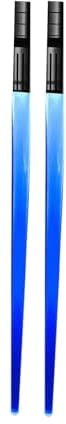 F Fityle Lightsaber Chopsticks Light Up Glowing Chopsticks Party Glow Sticks Chopstick for Holiday Sporting Events Wedding Raves, Blue