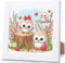 Eule Diamond Painting mit Rahmen, Diamant Painting Bilder für Kinder ab 4-12 Jahren, Tier Motiv (15x15cm)