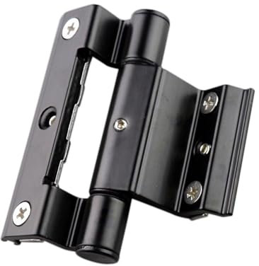 GSCLZ Cerniera per Finestre Cerniera for Finestra in PVC in Lega di Alluminio con Battente da 90 mm Cerniere Pieghevoli a Battente Nere nascoste(Black)
