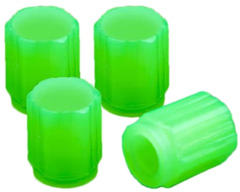 Tire Valve for Vehicles, Fluorescent Car Tire Valve, Stem Caps, 8X Glowing Wheel Valve Tire Air Covers, Dustproof Car Tire Air Cap, Wheel Valve Cover for Car, Truck, Motorcycle