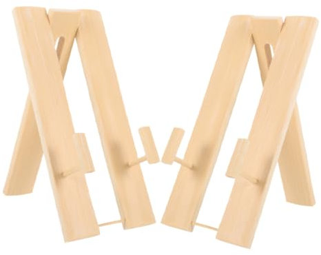 MAGICLULU Support D'éventail 2 Pièces Trépied En Bois Pour Rangement Et Présentation Décorative