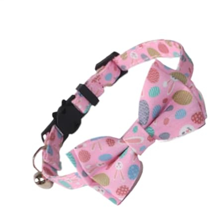 -Hundehalstuch, festliches Frühlings-Halstuch, niedliches -Thema, Accessoire, Ei-Druck, Hundehalsband mit Schleife, bequem und stilvoll, perfekt für Urlaubsfotos, Partys, Alltag